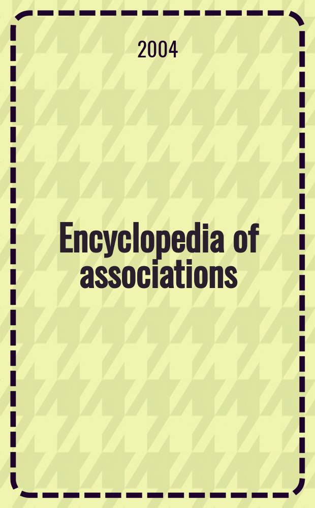 Encyclopedia of associations : Regional, state, a. local organizations [An associations unlimited ref.] A guide to over 105,000 United States nonprofit membership organizations with regional, state, or local scope a. concerned with all subjects a. areas of activity. Vol. 5 : Western States