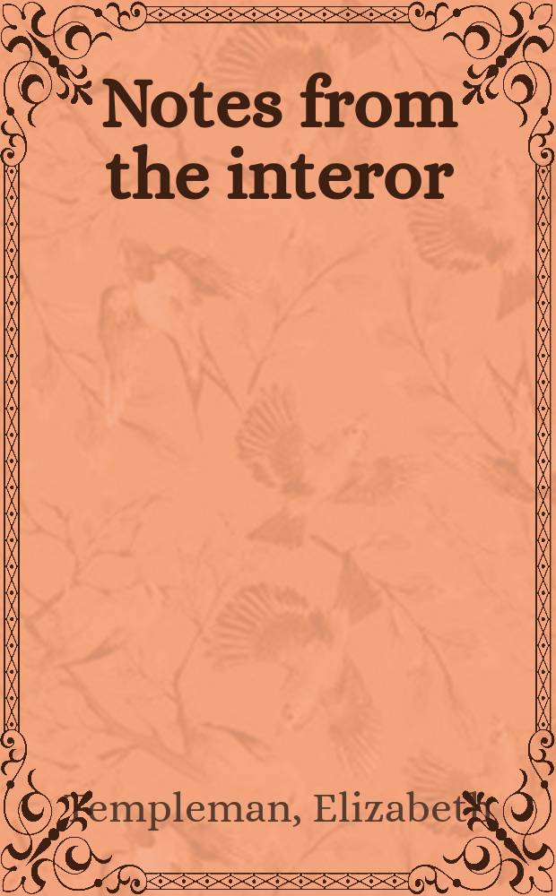 Notes from the interor : Setting in at Heffley Lake