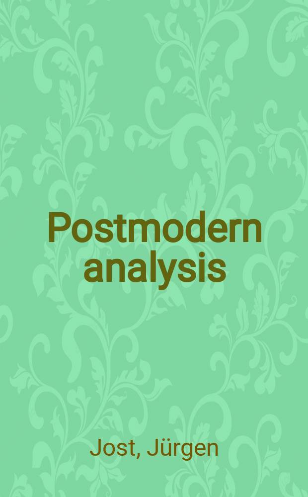 Postmodern analysis