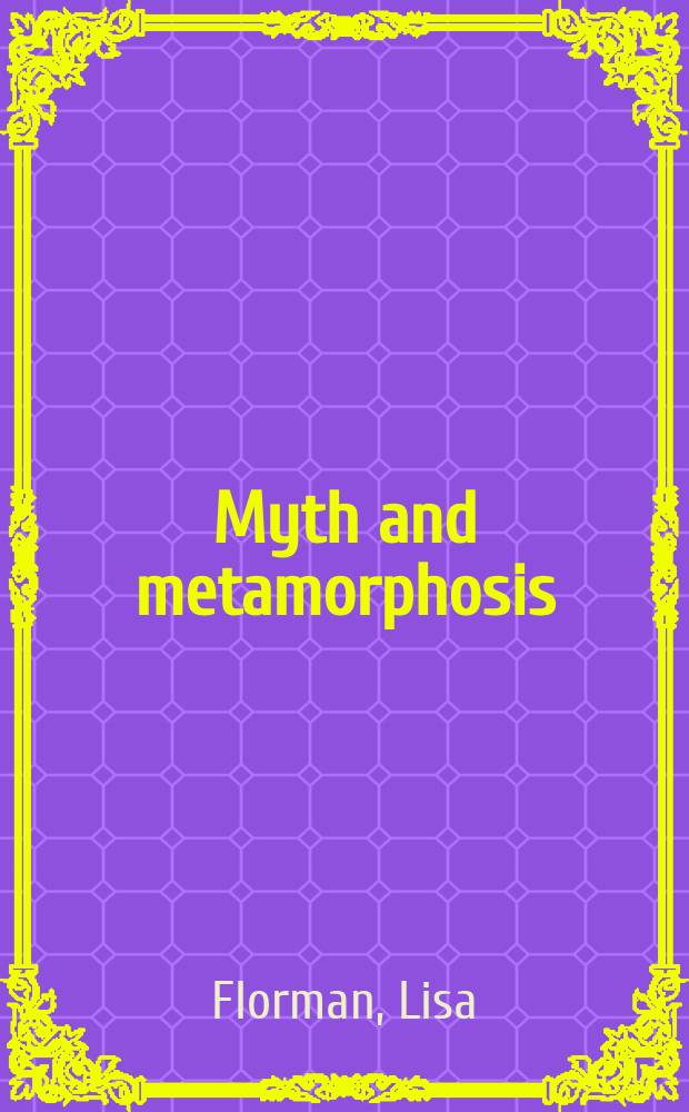 Myth and metamorphosis : Picasso's classical prints of the 1930s = Миф и метаморфозы. Классические гравюры Пикассо 1930-х годов