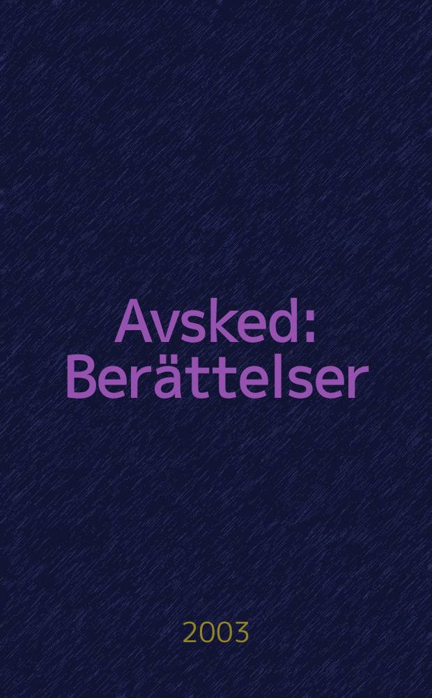 Avsked : Berättelser