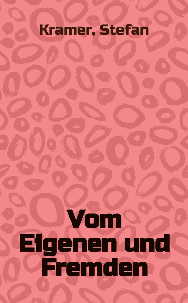 Vom Eigenen und Fremden : Fernsehen u. kulturelles Selbstverständnis in der Volksrepublik China = О своем и чужом: телевидение и национальное самосознание в Китайской Народной Республике