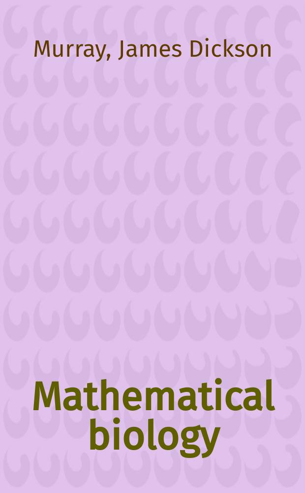 Mathematical biology