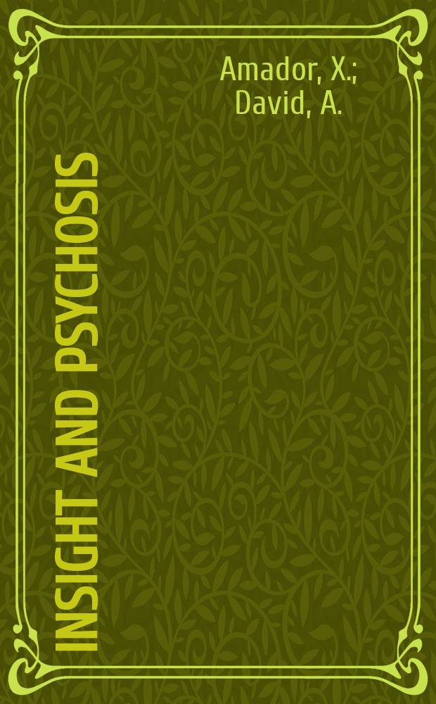 Insight and psychosis