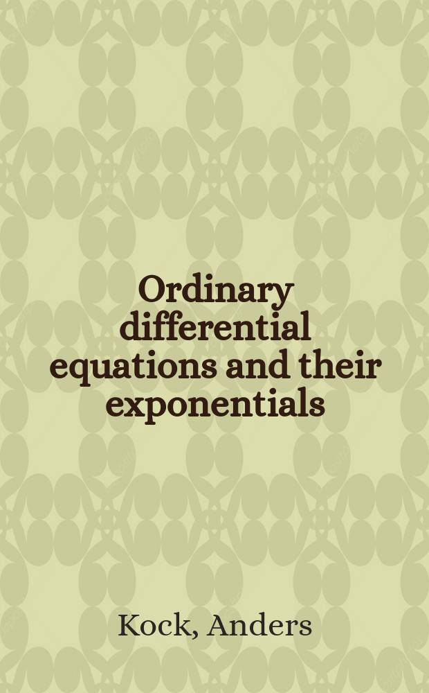 Ordinary differential equations and their exponentials