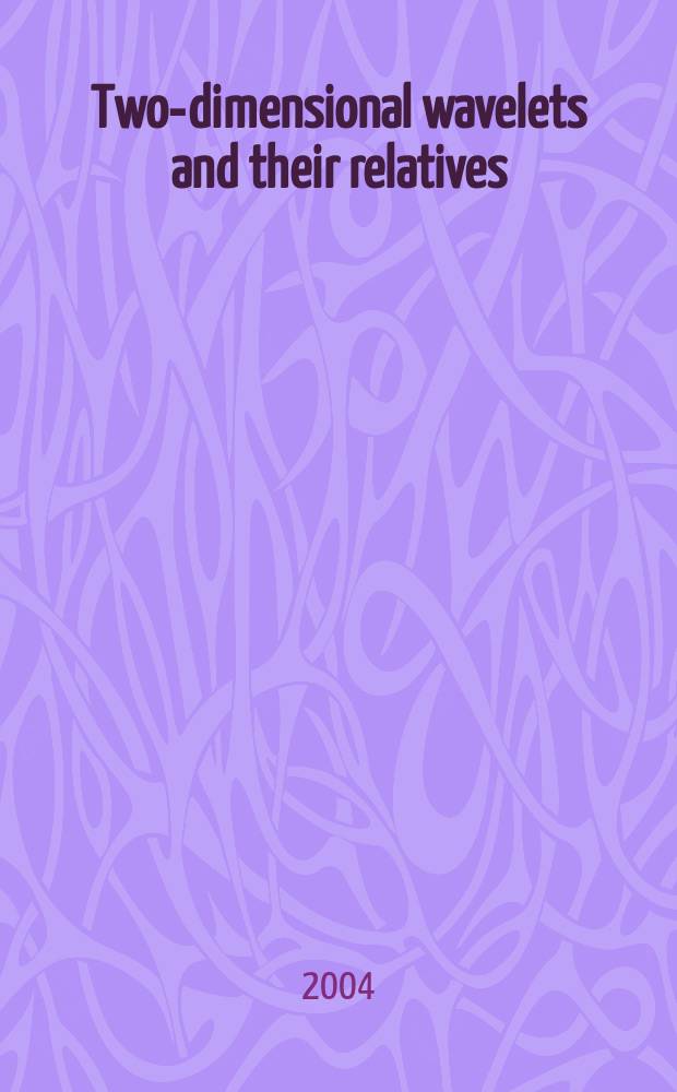 Two-dimensional wavelets and their relatives