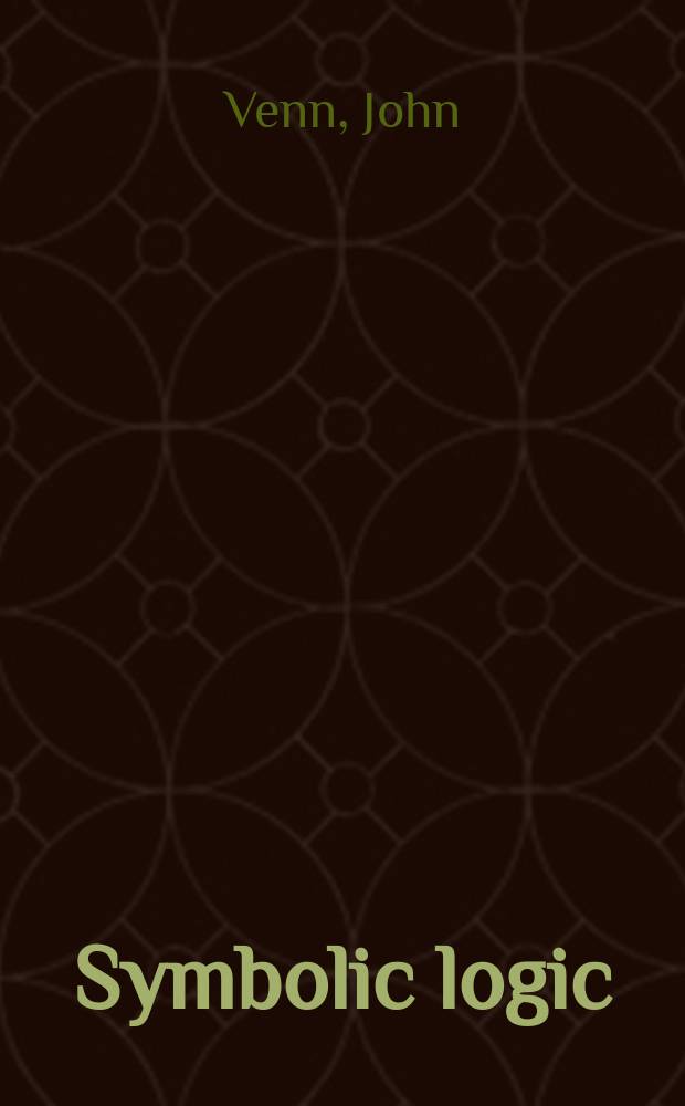 Symbolic logic