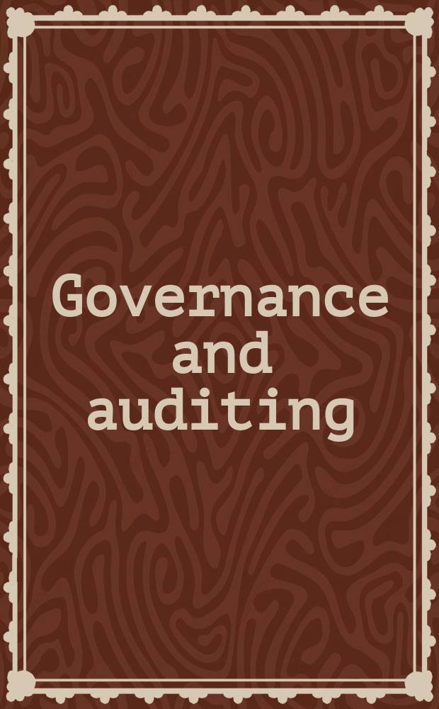 Governance and auditing = Аудит