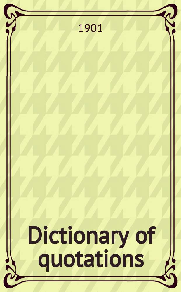 Dictionary of quotations (French and Italian)