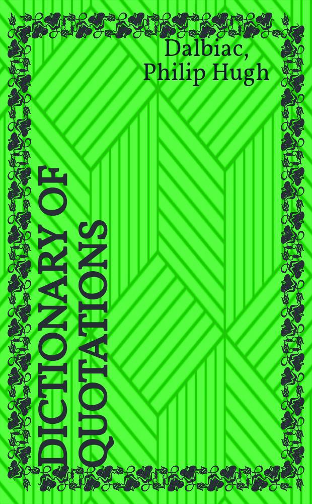 Dictionary of quotations (English)