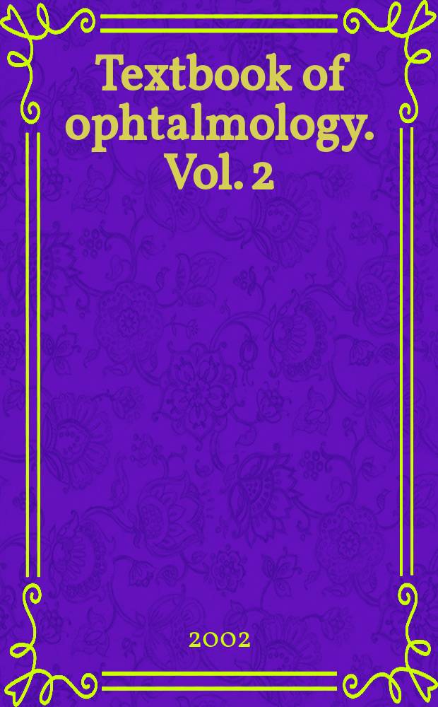 Textbook of ophtalmology. Vol. 2