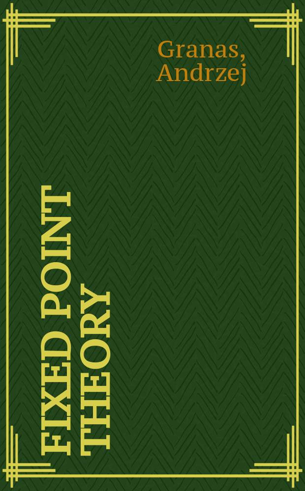 Fixed point theory