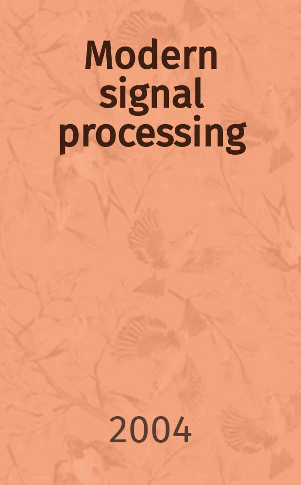 Modern signal processing