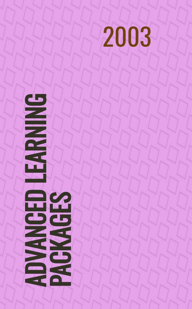 Advanced learning packages: microchemistry experiences