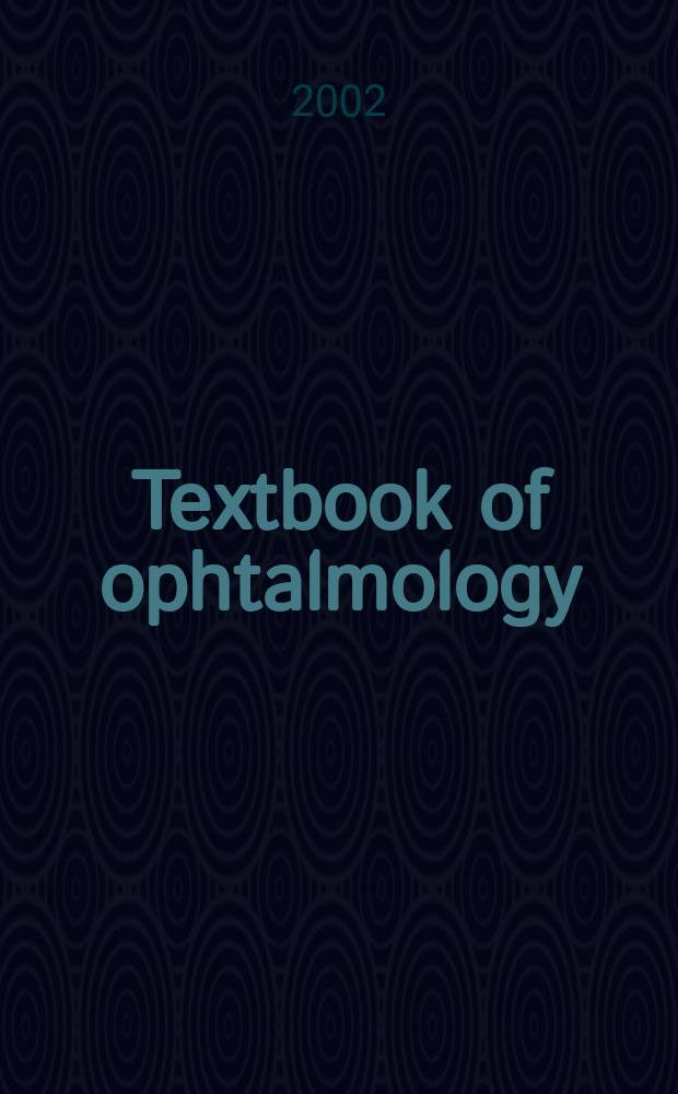 Textbook of ophtalmology