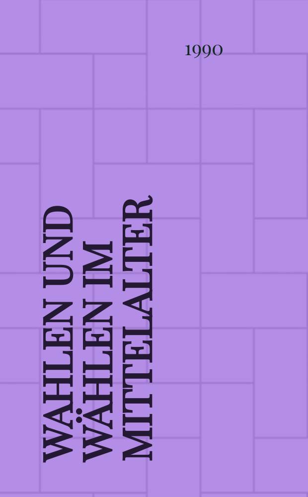 Wahlen und Wählen im Mittelalter = Выборы в средневековье