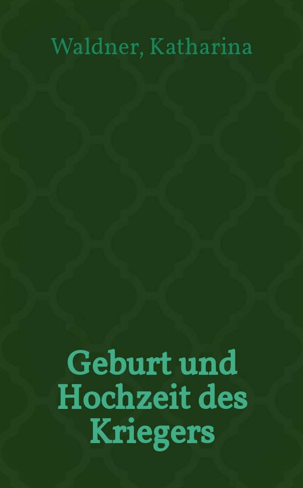 Geburt und Hochzeit des Kriegers : Geschlechterdifferenz und Initiation in Mythos und Ritual der griechischen Polis = Рождение и женитьба воина: половая дифференциация и инициация в мифах и ритуалах греческого полиса