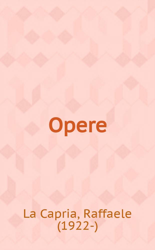 Opere