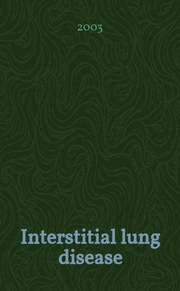 Interstitial lung disease = Интерстициальные болезни легких