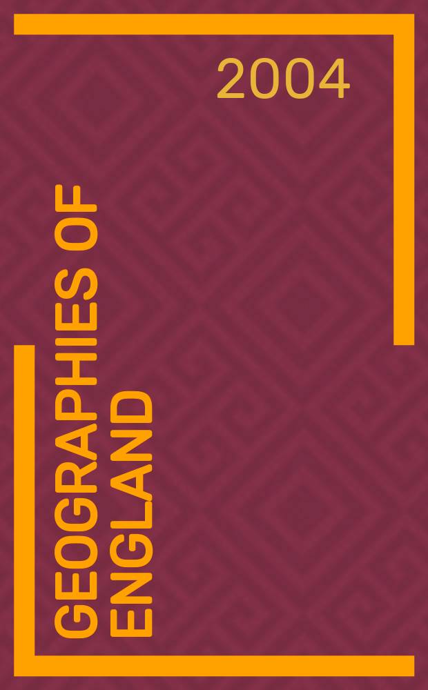 Geographies of England : the North-South divide, material and imagined = География в Англии