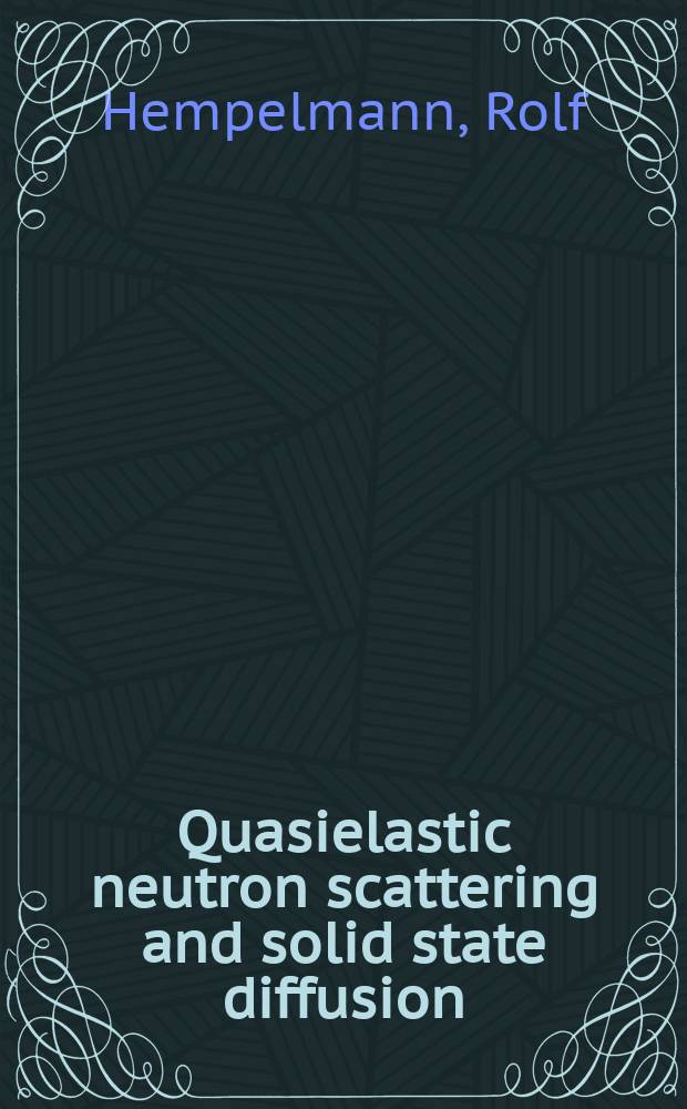 Quasielastic neutron scattering and solid state diffusion