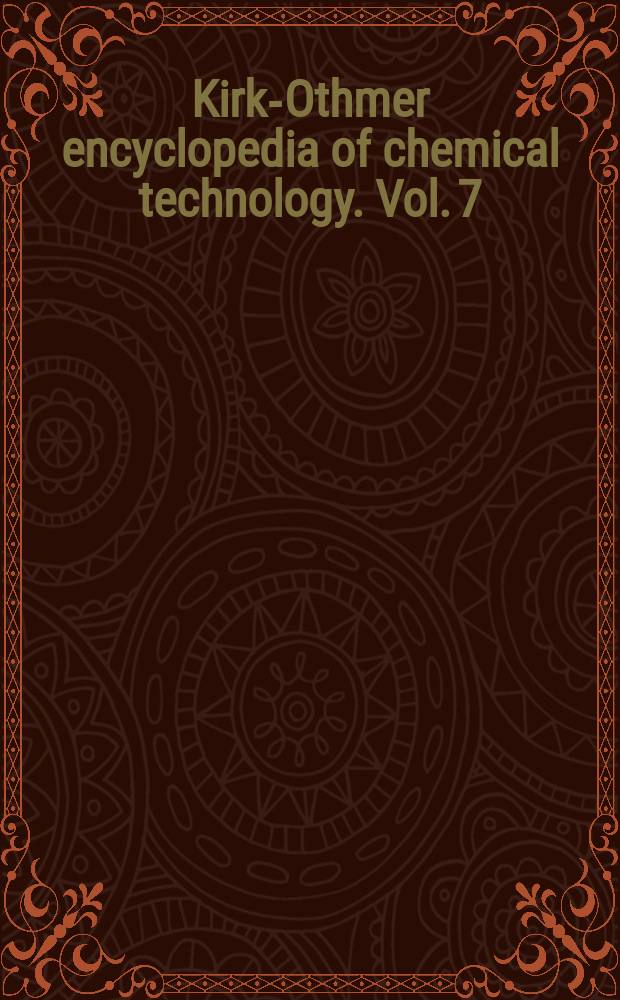 Kirk-Othmer encyclopedia of chemical technology. Vol. 7 : [Co]