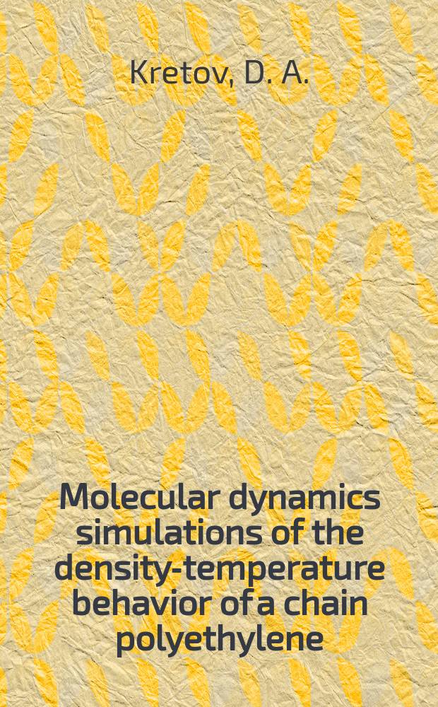 Molecular dynamics simulations of the density-temperature behavior of a chain polyethylene