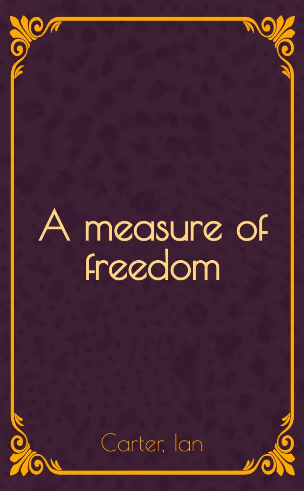 A measure of freedom = Мера свободы