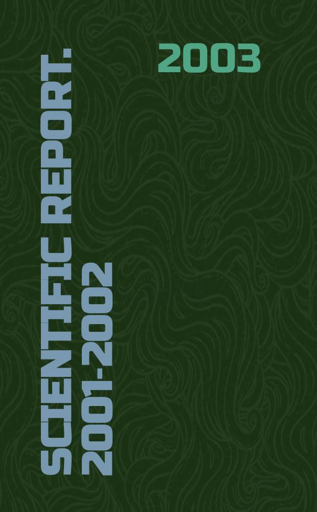 Scientific report. 2001-2002 : Heavy ion physics