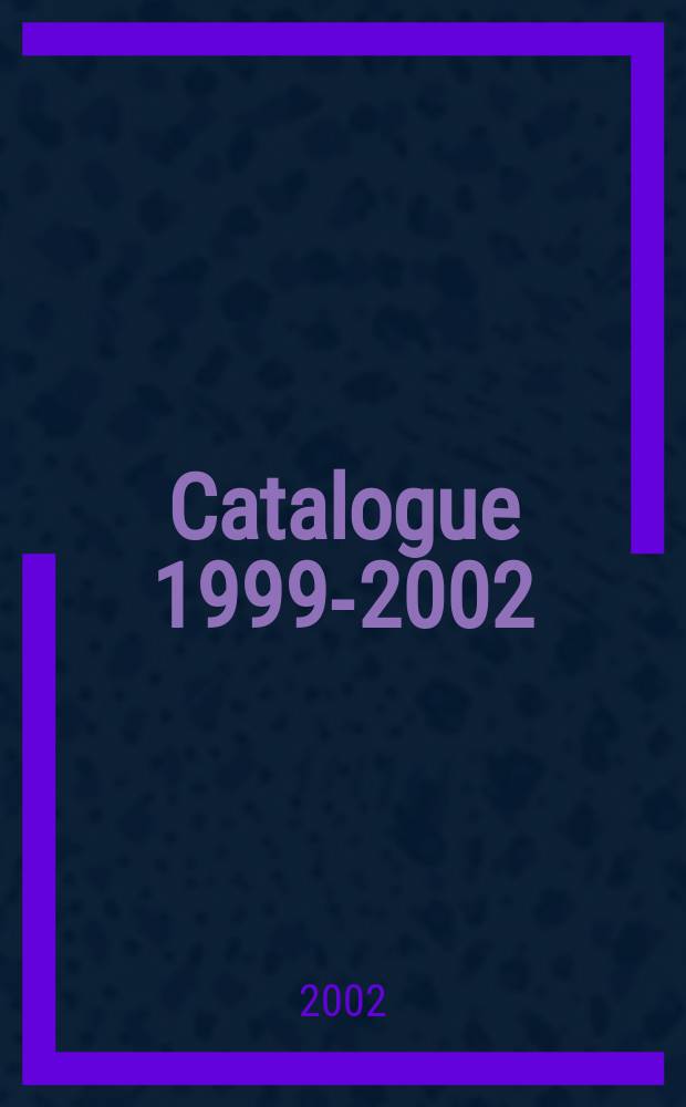 Catalogue 1999-2002