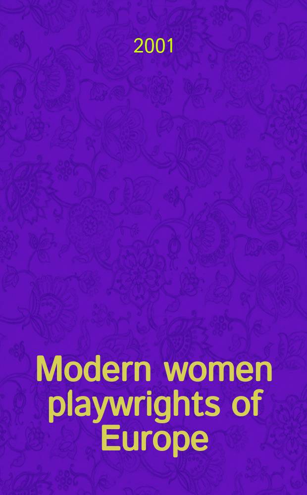 Modern women playwrights of Europe