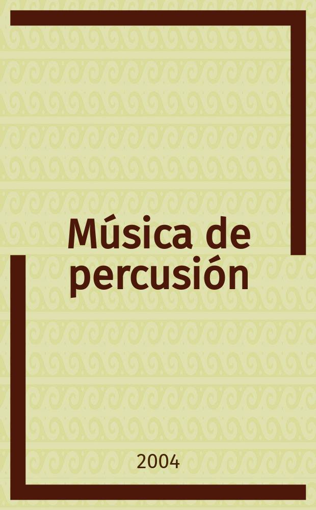 Música de percusión