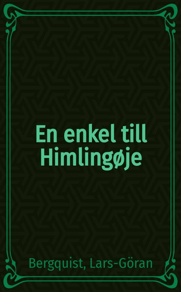 En enkel till Himling&oslash;je : D&ouml;dens mode 1: ett virrvarr av varianter : makt och monumentalitet vid gravens rand eller D&ouml;den: en ber&auml;ttelse om livet? : praktgravar i Sydskandinavien under 1000 &aring;r:ca 150 f. Kr.-ca 1050 e. Kr. : diss. = Культурная история Скандинавии, 150 до н.э. - 1050