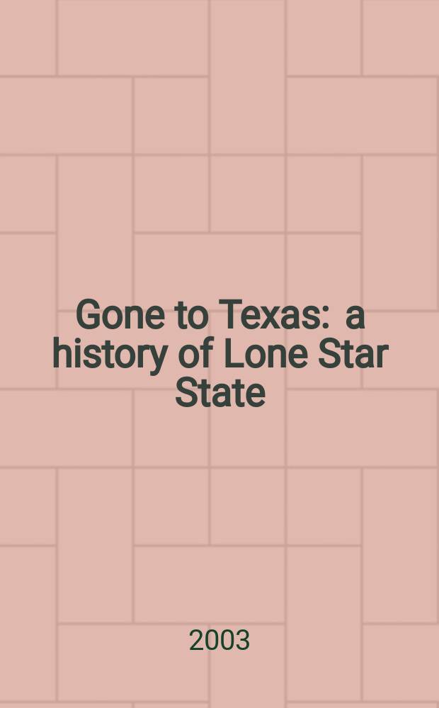 Gone to Texas : a history of Lone Star State = Ушедший Техас