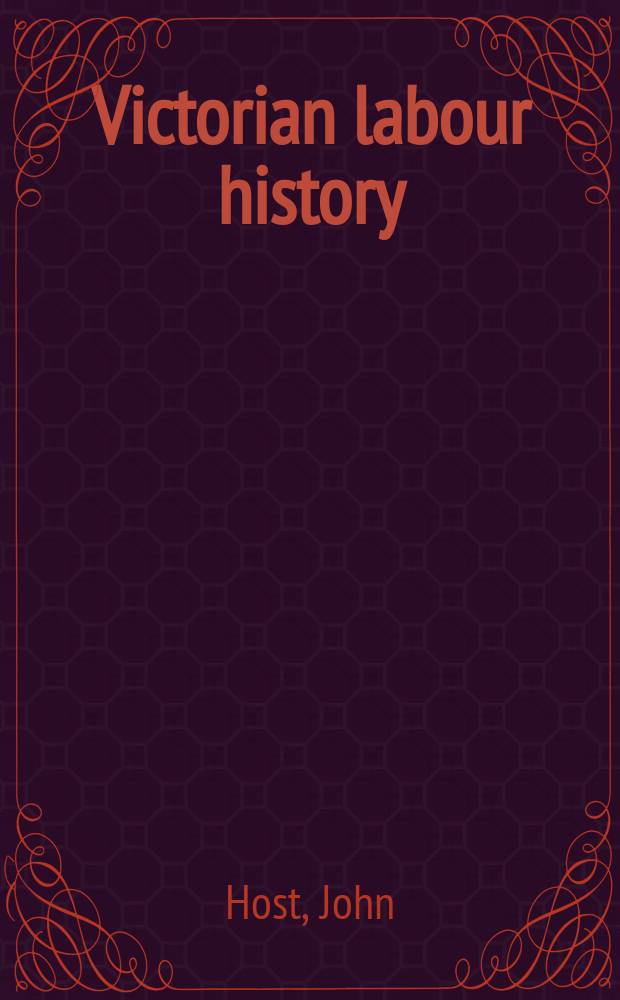 Victorian labour history : experience, identity and the politics of representation = Викторианская трудовая история: опыт, идентичность и политическое представительство