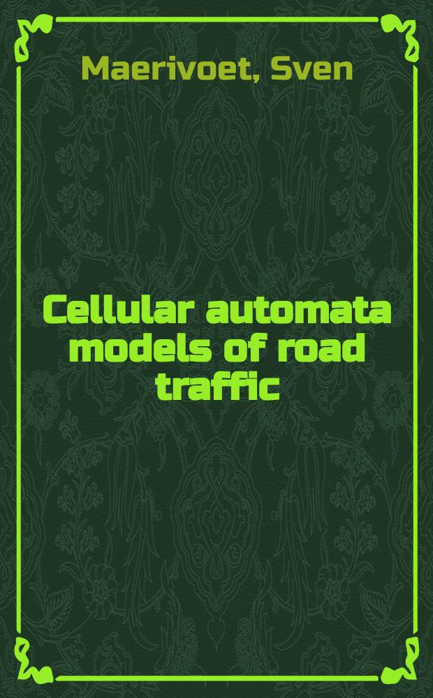 Cellular automata models of road traffic