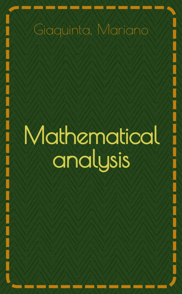 Mathematical analysis : approximation and discrete processes