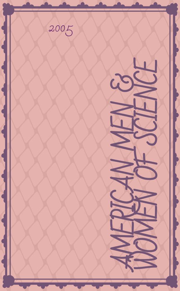 American men & women of science : a biographical directory of today's leaders in physical, biological, and related sciences. Vol. 5 : M - P