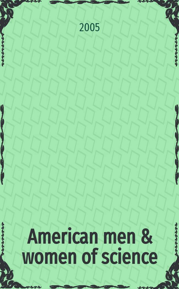 American men & women of science : a biographical directory of today's leaders in physical, biological, and related sciences. Vol. 7 : T - Z