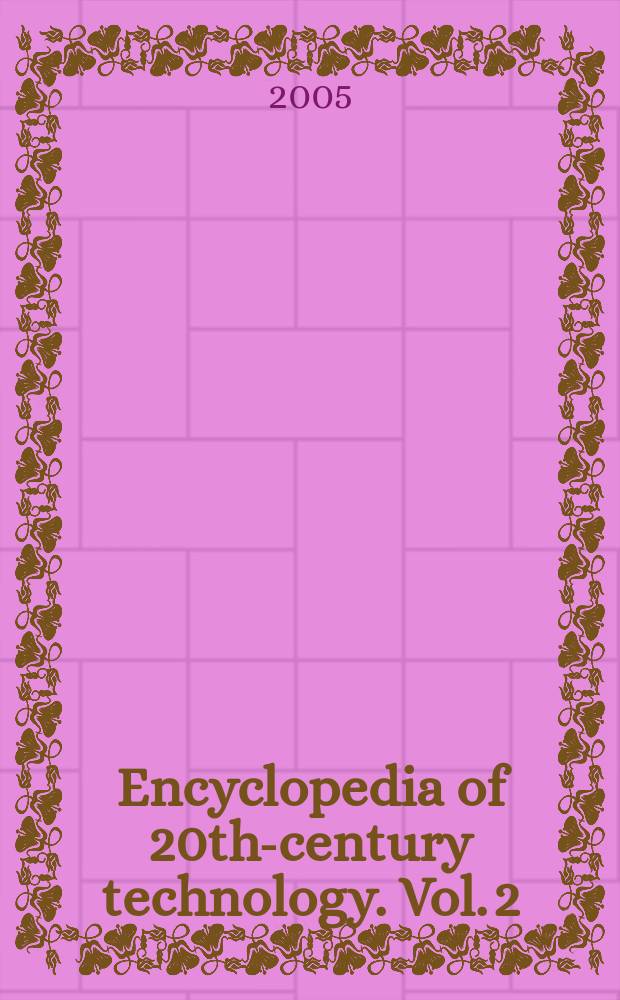 Encyclopedia of 20th-century technology. Vol. 2 : M - Z. Index