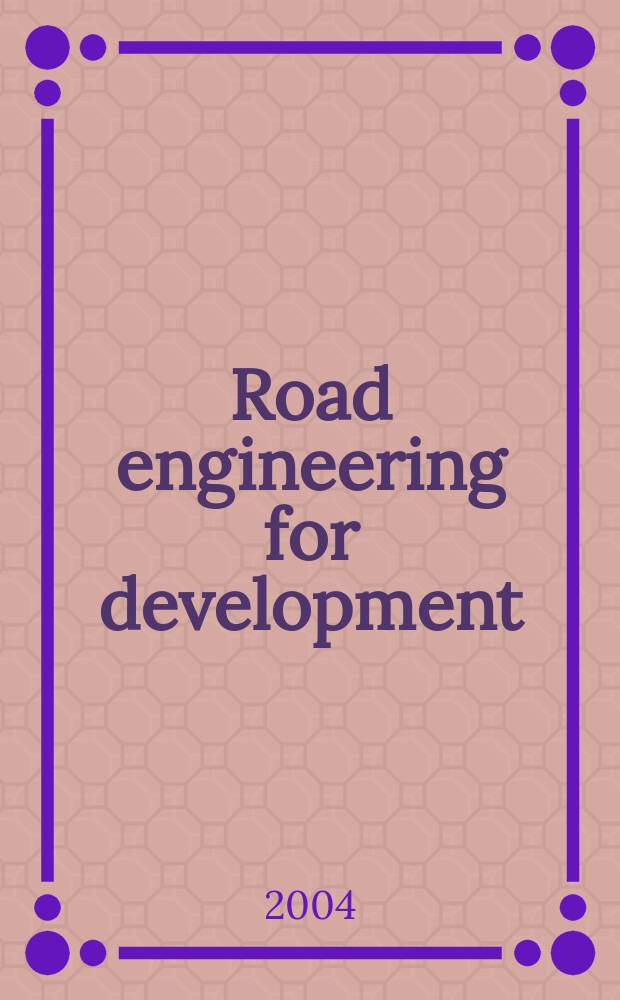 Road engineering for development