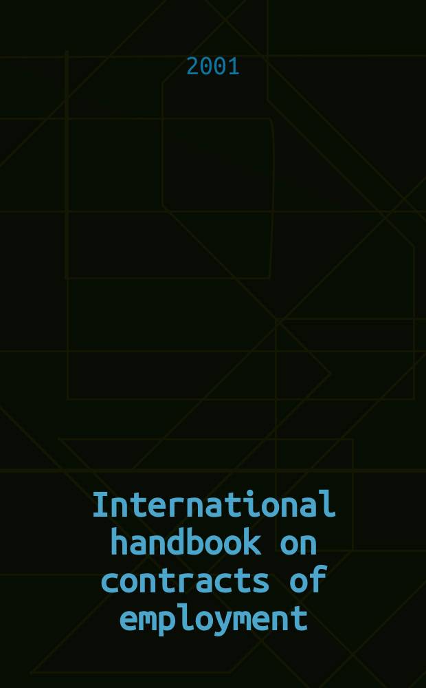 International handbook on contracts of employment : [supplement. [2]