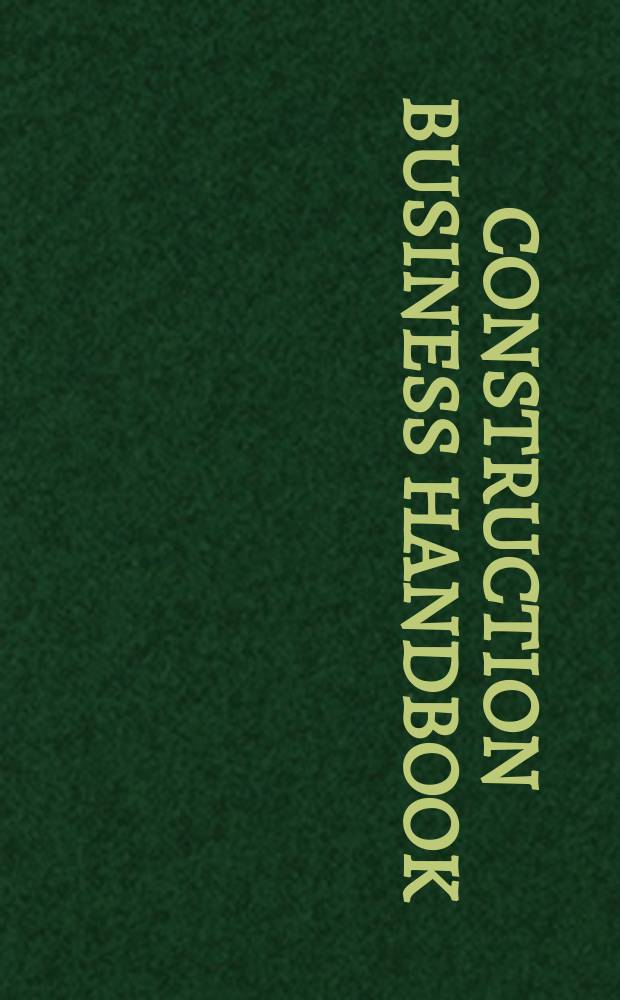 Construction business handbook = Руководство по строительному бизнесу