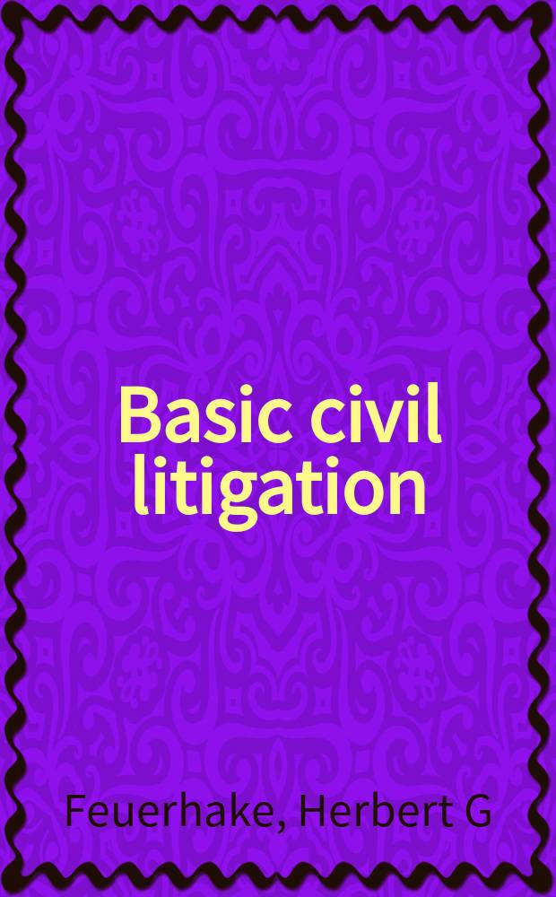 Basic civil litigation = Сущность судебного процесса по гражданскому делу