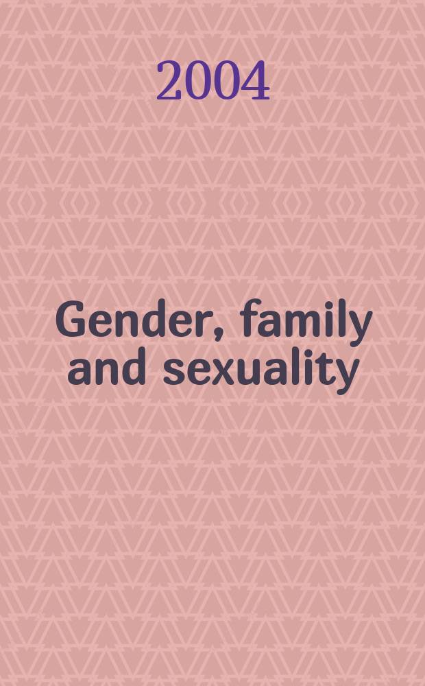 Gender, family and sexuality : the private sphere in Italy, 1860-1945 = Гендер, семья и сексуальность: частная сфера в Италии,1860-1945