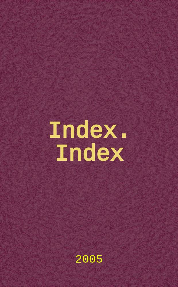 Index. Index