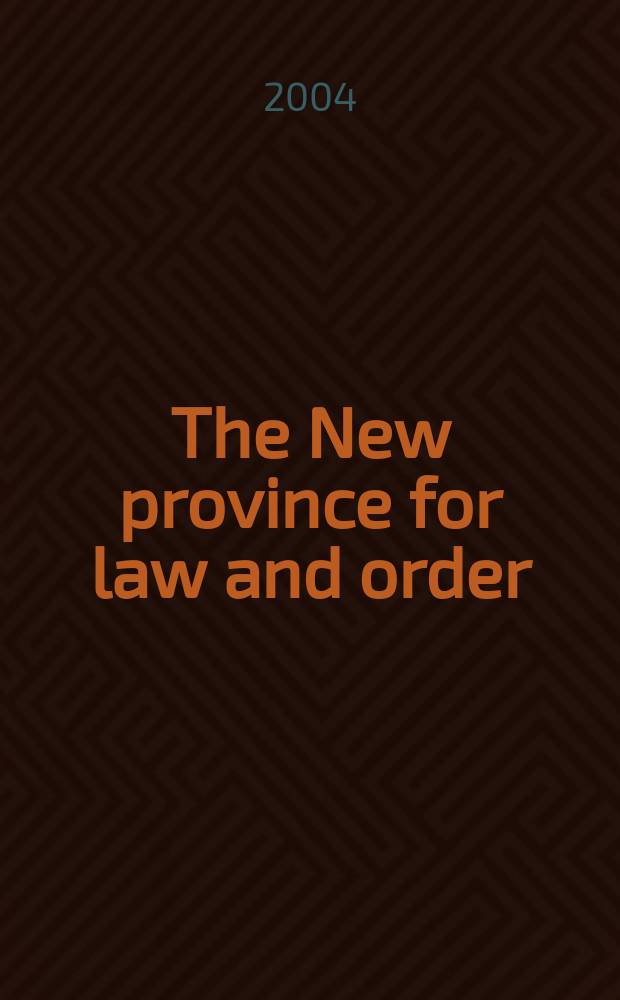 The New province for law and order : 100 years of Australian industrial conciliation and arbitration = Новая провинция в законопорядке