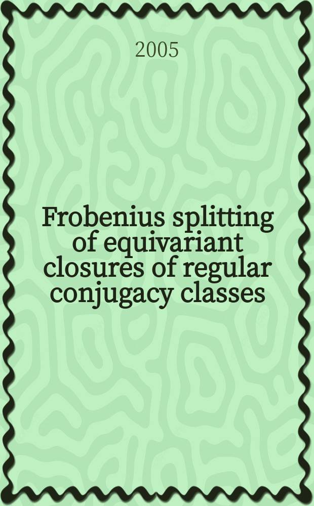 Frobenius splitting of equivariant closures of regular conjugacy classes