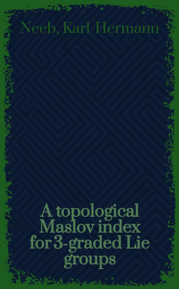 A topological Maslov index for 3-graded Lie groups