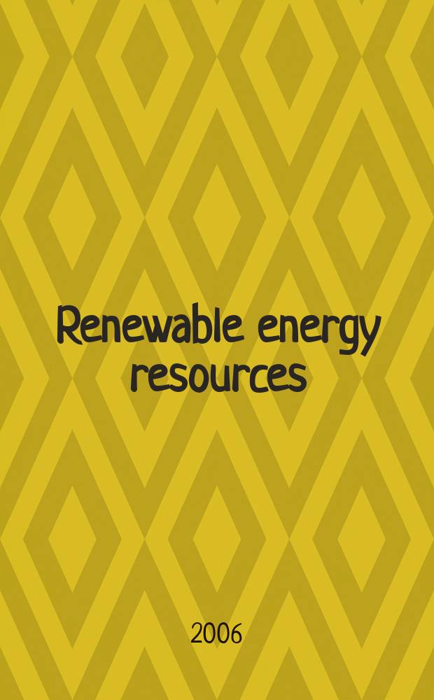 Renewable energy resources